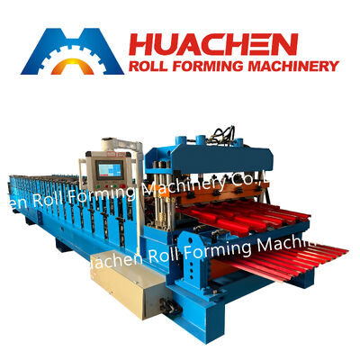 Macchine per il taglio di piastre metalliche trapezoidali, macchine per la fabbricazione di piastrelle, macchine per la formazione di fogli di piastrelle per tetti