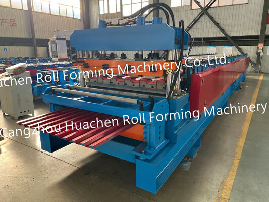 Macchine per il taglio di piastre metalliche trapezoidali, macchine per la fabbricazione di piastrelle, macchine per la formazione di fogli di piastrelle per tetti