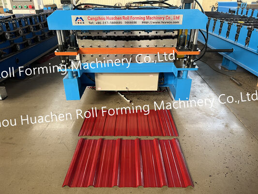 Macchina per la formazione di rotoli a doppio strato per tetti Ibr & Step Tile Sheet Making Machine