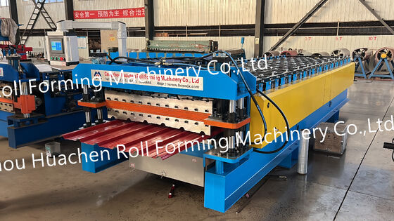 Macchina per la formazione di rotoli a doppio strato per tetti Ibr & Step Tile Sheet Making Machine