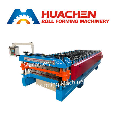 Fabbricazione di lamiere di tetto corrugate in metallo di Putai PPGI / PPGL / Gi / Gl Zinc Steel Roofing Tile Roll Forming Machine