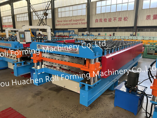 Fabbricazione di lamiere di tetto corrugate in metallo di Putai PPGI / PPGL / Gi / Gl Zinc Steel Roofing Tile Roll Forming Machine