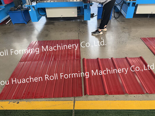 Fabbricazione di lamiere di tetto corrugate in metallo di Putai PPGI / PPGL / Gi / Gl Zinc Steel Roofing Tile Roll Forming Machine