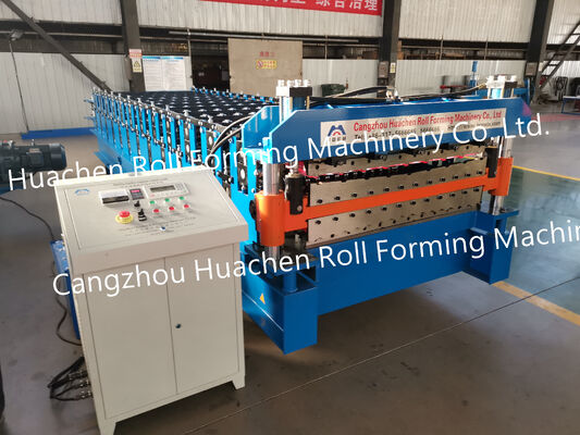 Trapezoidale ondulato smaltato per piastrelle Pressa per tetto Rotolo di lamiera per tetto Ex macchina per la produzione di macchinari per la produzione di prezzi Produttore