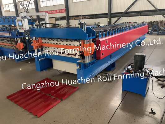 Macchina per la formazione di rotoli di lamiere di metallo per tetti in alluminio con dimensioni precise
