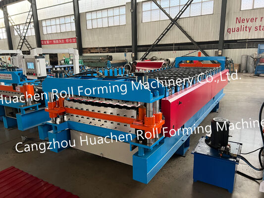 High Quality and Frequency Automatic Roof Color Steel Sheet Metal Roll Forming Machine