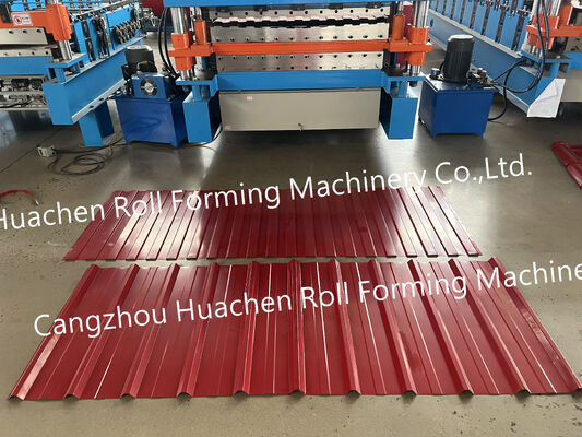 High Quality and Frequency Automatic Roof Color Steel Sheet Metal Roll Forming Machine