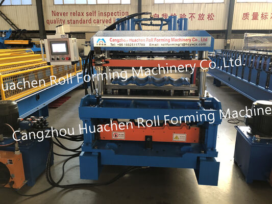 Lo strato automatico pieno del tetto ha lustrato le mattonelle rotola formando la macchina
