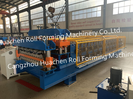 Macchine per la formazione di rotoli di fogli di tetto trapezoidali a doppio strato per tetti metallici