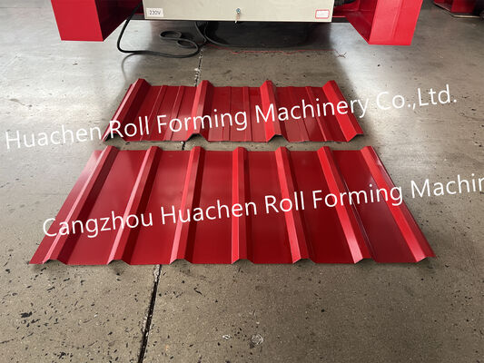 Macchine per la lavorazione di fogli di tetto trapezoidali completamente automatiche per pannelli di tetto metallici