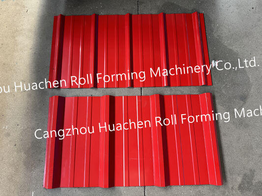 Macchina per la formatura di rotoli di fogli per coperture in acciaio zincato ondulato ondulato Ranel Pannello Ibr Pbr Rib AG personalizzato
