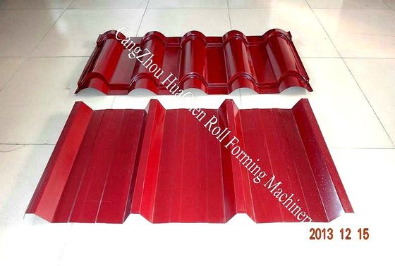 rotolo su misura 440V di doppio strato di profilo del tetto che forma macchina per il CE del tetto