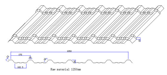3 fasi di 380v 50hz laminano a freddo la formazione la macchina/macchinario per lo strato del tetto