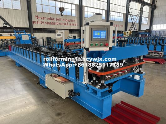 914mm Alumini Roofing Sheet Making Machine Controllo PLC