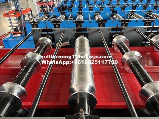 380v 3 fase 50hz Roofing Sheet Roll Forming Machine per spessore 0,3-0,8 mm