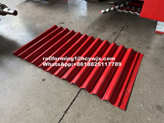 La macchina di rotolamento per fogli ondulati a trasmissione a catena 220V con codificatore Omron