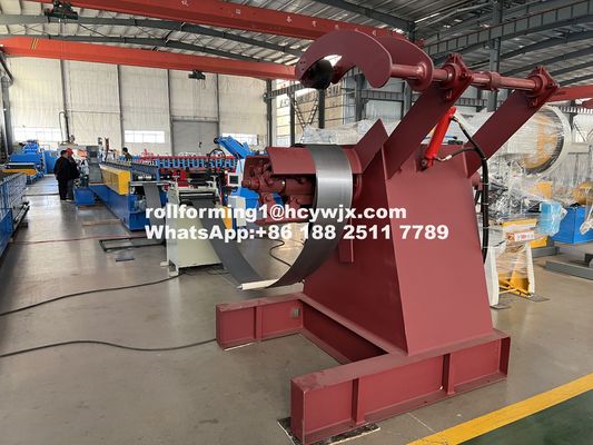 Linea di macchina per fasci di chiusura a doppio C di tipo stand con 80 mm di diametro dell'albero a rulli e 14 stazioni