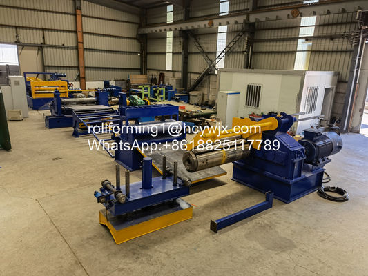 Linea di taglio GI/PPGI con ricollettore spessore del materiale 0,12-5 m/min