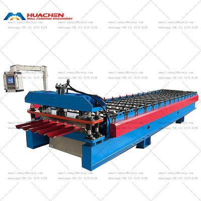 Alta velocità trapezoidale forma metallica tipo costoletta Roof Roll Forming Machines Hot Sale Modello In Brasile Mercato