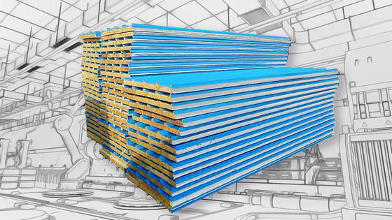 Rotolo del pannello a sandwich tetto/della parete che forma la macchina a macchina del piatto di panino della lana di roccia