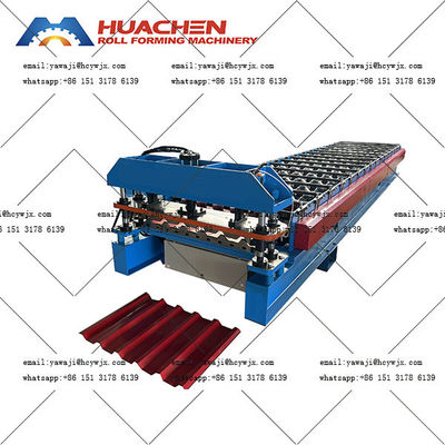 Moderna macchina per la formazione di rotoli a doppio ponte per tetti ad alta velocità