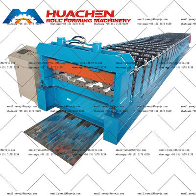 1.2mm Pavimento piastrelle ceramiche Decking Pavimento Roll Formando Roof Sheet Making Machine