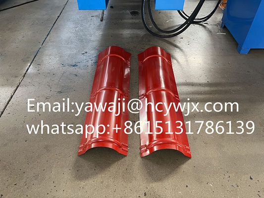 3 cappuccio della lamiera di acciaio di colore di fase 400mm che forma l'attrezzatura della forma rotolo/della macchina