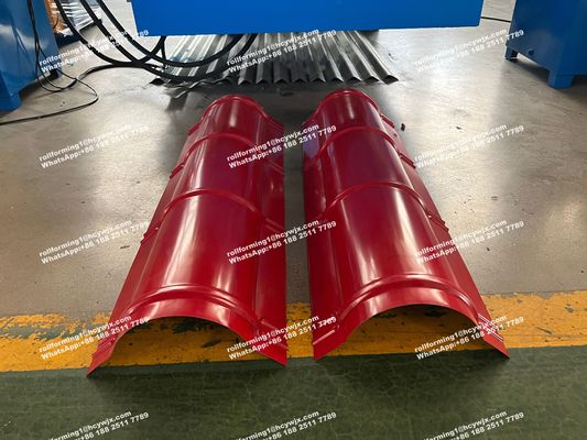 Macchina per la produzione di piastrelle di tetto, Taglio idraulico