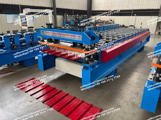 Etiopia 600 PLC Control System Roof Sheet Making Machine Ferro laminatore