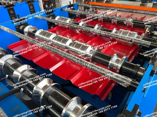 Etiopia 600 PLC Control System Roof Sheet Making Machine Ferro laminatore