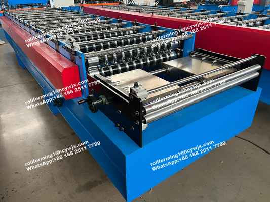 Macchina per la formatura di pannelli ondulati a trasmissione a catena ad alta velocità per pareti e rivestimenti