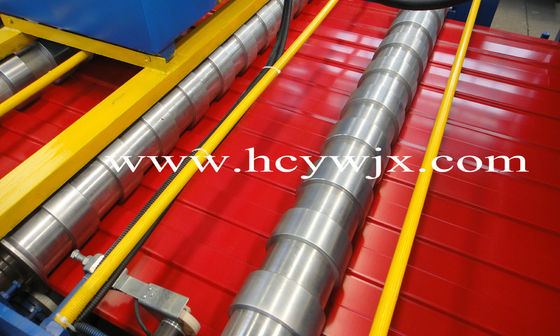 Rotolo ad alta velocità blu del pannello del tetto che forma macchina/rotolo precedenti