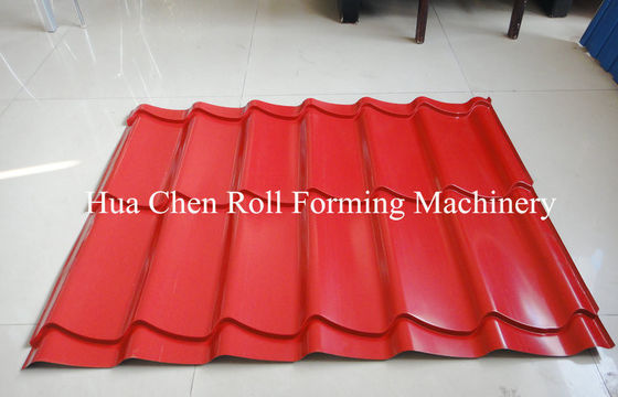 Rotolo delle mattonelle lustrato tetto d'acciaio solido di Metrocopo dell'asse che forma macchina con 15 file