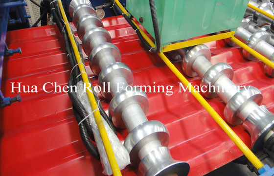 Il tetto di mattonelle riveste la macchina di ondulazione