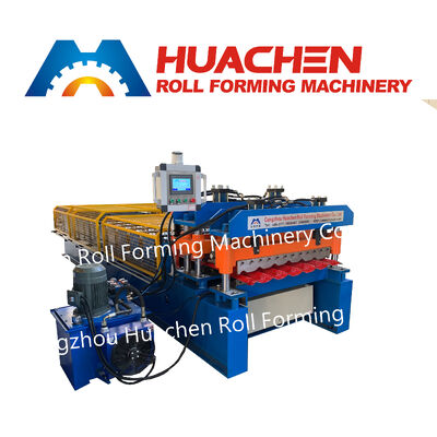Acciaio metallo foglio di copertura Crimping pannello di parete curvatura profilo piastrelle di fabbricazione rotolo macchina di formazione
