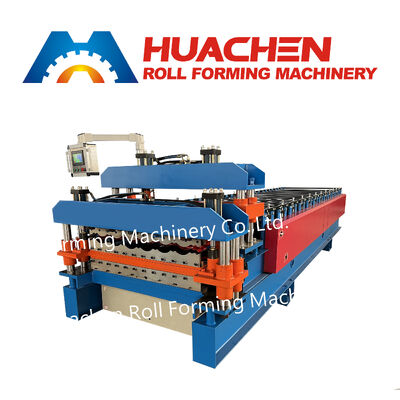 Macchine per la lavorazione di fogli di tetto trapezoidali completamente automatiche per pannelli di tetto metallici