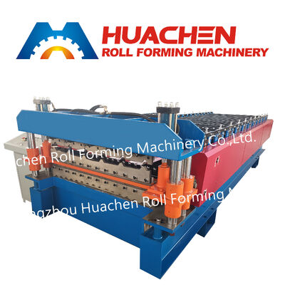 Cambio della pompa della macchina per la formatura di rulli per pannelli di copertura in acciaio colorato trapezoidale ad alta velocità controllato da PLC