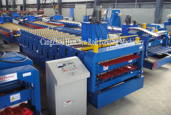 Rotolo d'acciaio galvanizzato automatico di doppio strato che forma macchina con 380V 50Hz